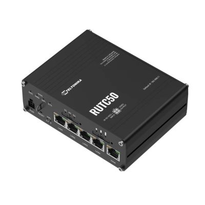 2. Teltonika RUTC50 Gigabit Ethernet Dual-band (2.4 GHz/5 GHz) 5G Wireless Router Black