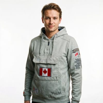 4. Canadian Peak GALAPAGOS BGREY CP MEN 054 POP sweatshirt (RBMWW3826H/CP-GRIS MÉLANGÉ)