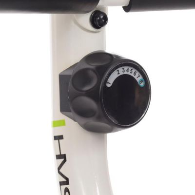 38. HMS R9259 white and green recumbent magnetic bike