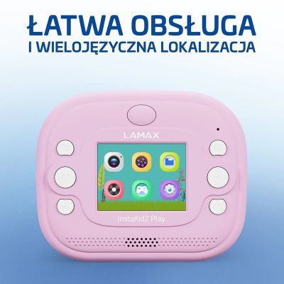 7. LAMAX InstaKid2 Play Children's Camera, Pink