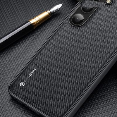 10. Dux Ducis Fino case Samsung Galaxy S23+ cover with silicone frame blue