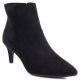 Women's insulated ankle boots with a low heel, suede, black, Sergio Leone BT-65