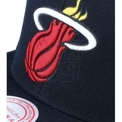 5. Mitchell &amp; Ness NBA Miami Heat Top Spot Snapback Hwc Heat HHSS2976-MHEYYPPPBLCK