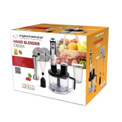 3. Esperanza Crema EKM004 Hand Blender (800W; black)
