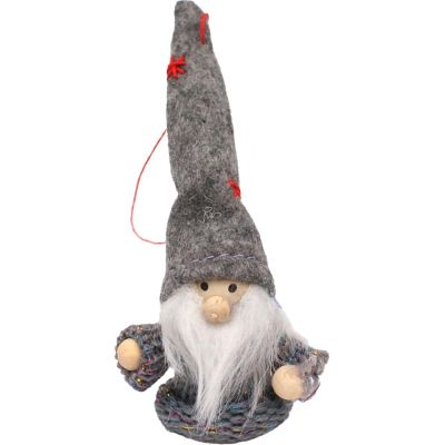 6. GREY LEPHOBE BAUBLE PENDANT 11CM