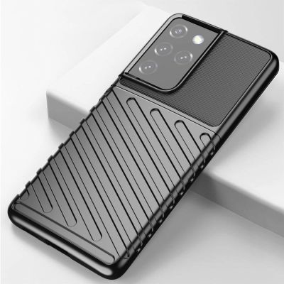 10. Thunder Case for Samsung Galaxy S23 Ultra silicone armor case blue