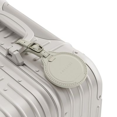 3. Satechi FindAll Luggage Tag - Vegan Leather Luggage Tag with Locator Compatible with Apple Find My (Sand)