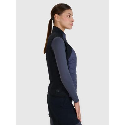 2. Women's trekking vest with Primaloft filling Black 4F 4FWSS25TVJAF180-22S