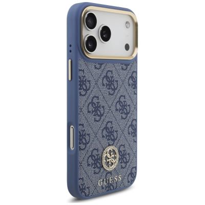 4. Guess 4G Strass Logo MagSafe Case for iPhone 18 Pro Max / 17 Pro Max – blue