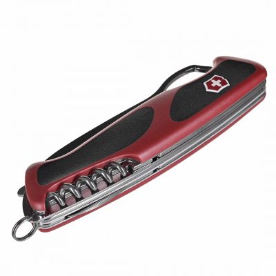 8. Victorinox RangerGrip 79 Pocket Knife, 12 Functions, 130 mm, Red-Black