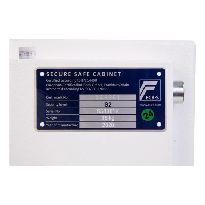 8. Phoenix Safe Co. Fortress II SS1181K Freestanding Safe 8L Steel White