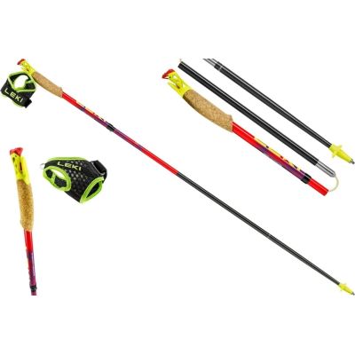 9. LEKI TRL ULTRATRAIL FX ONE trekking poles, 115cm red