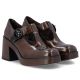 5. Women's brown high heel shoes Rieker 58053-25