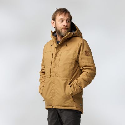 3. Fjällräven Skogsö Padded Jacket M men's hooded winter jacket, brown (F82279-232)