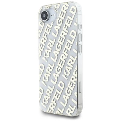 2. Karl Lagerfeld IML Repeat Logo iPhone 16e Case - Gold