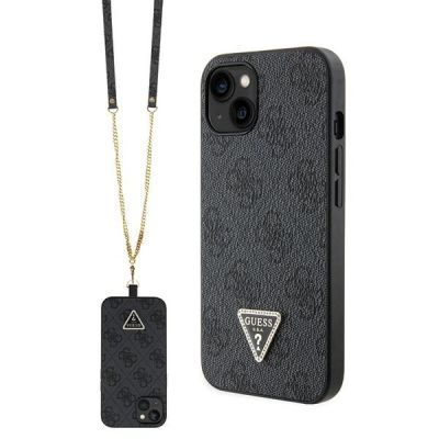 Guess Crossbody 4G Metal Logo Case for iPhone 13/14/15 - Black