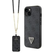 Guess Crossbody 4G Metal Logo Case for iPhone 13/14/15 - Black