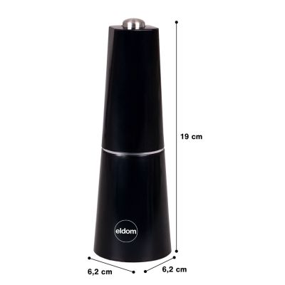 10. ELDOM ELECTRIC PEPPER, SALT GRINDER MP23 SPICE BLACK