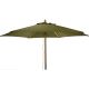 WOODEN GARDEN UMBRELLA 250 CM FOLDABLE GREEN