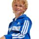 6. adidas Seasonal Essentials Tiberio 3-Stripes Fleece Tracksuit for Kids Blue JC7488