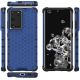 12. Honeycomb case armored cover with a gel frame for Samsung Galaxy S22 Ultra blue