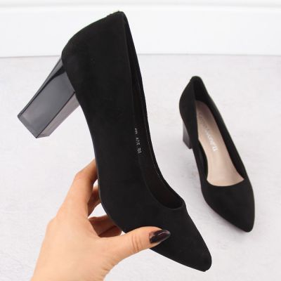 8. Sergio Leone W PB403 SK429B Block Heel Pumps