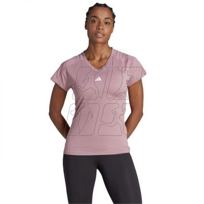 4. adidas Aeroready Train Essentials Minimal Branding V-Neck Tee W HZ5662