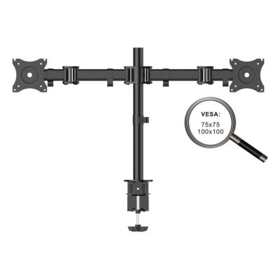 2. PureMounts PM-OFFICE-02 Monitor Holder/Stand 68.6 cm (27") Desk Black
