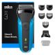 Braun Series 3 Electric Shaver, Wet & Dry, 310BT - Blue