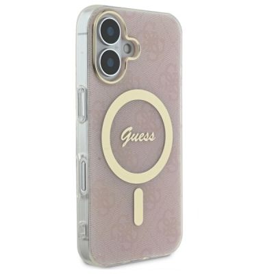 4. Guess IML 4G MagSafe iPhone 16 Case - Pink