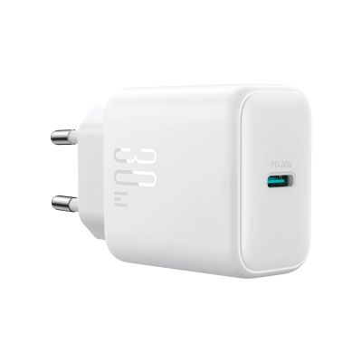 7. Joyroom JR-TCF24 USB-C PD 30W QC SFC network charger - white