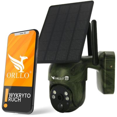 Orllo IP Camera Wireless 4G LTE Rotating with Solar Panel ORLLO TZ1 MORO