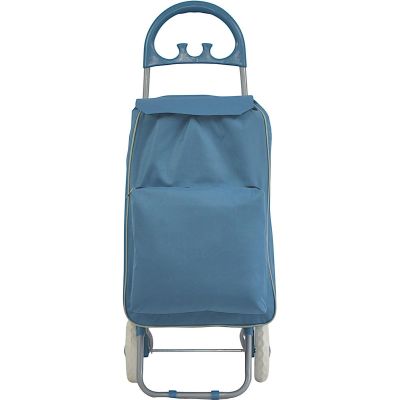 16. SHOPPING BAG ON WHEELS WITH FRAME 40L BLUE
