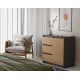 3. CHEST OF DRAWERS 1 DOOR 3 DRAWERS ANTHRACITE/ARTISAN SET