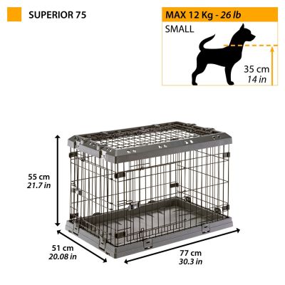 2. FERPLAST Superior 75 - dog cage - 77 x 51 x 55 cm