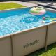 9. VIRTUFIT RECTANGULAR SWIMMING POOL 260 x 180 CM WITH FILTER PUMP BEIGE