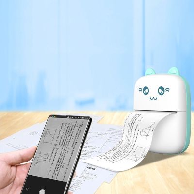 2. HURC9 Bluetooth Thermal Printer Kitty Mini with App - Blue