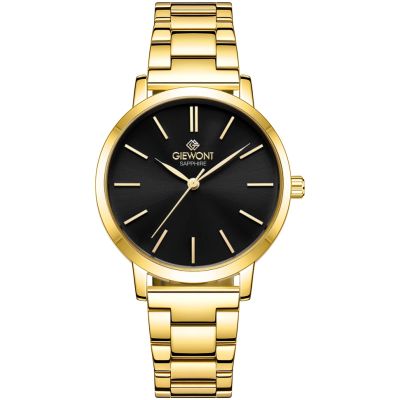 Giewont Sapphire Gold Black Women's Watch GW2360-B3