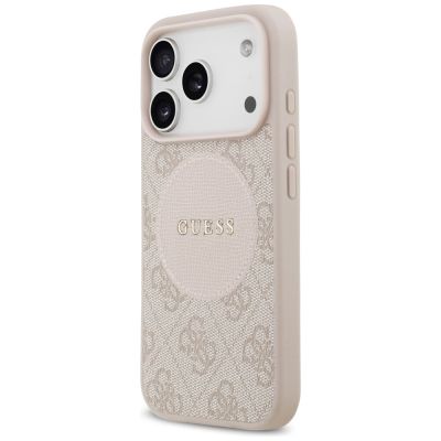 2. Guess 4G Circle Classic Logo MagSafe Case for iPhone 17 Pro - Pink