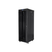LANBERG FLOOR RACK CABINET 19" 37U 600X800 GLASS DOOR LCD BLACK FF01-6837-12BL (FLAT PACK)