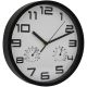 WALL CLOCK 25CM WITH THERMOMETER WHITE