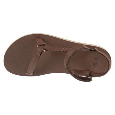 3. Teva W Original Universal Slim Leather Sandals 1151031-ACR Brown 36