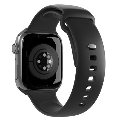 3. Puro Icon Silicone Strap for Apple Watch 42 / 44 / 45 / 49 mm - Black (2 pcs.)