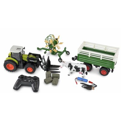 7. Amewi RC Tractor with XL Accessory Pack LiIon 500mAh green/6+