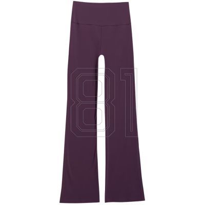 2. Women's leggings 4F CAS F1195 dark purple 4FWAW25TTROF1195 50S