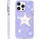 7. Kingxbar Heart Star Series case for iPhone 14 Plus purple star case