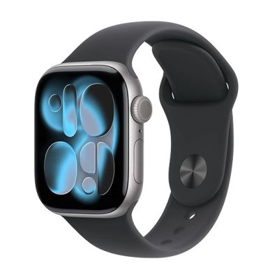 3. Apple Watch Series 11 (2025) GPS 42mm Space Gray Aluminum Case with Sport Band M/L