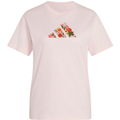 2. adidas Floral Regular Graphic Women's T-Shirt Light Pink KT2765