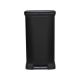 Curver 69073 50l metal waste bin with pedal, black