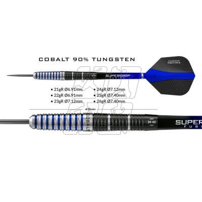 2. Darts Harrows COBALT 90% Steeltip HS-TNK-000013299